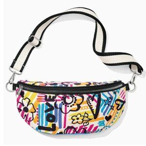 Brighton Fashionista Graffiti Love Cross Body Belt Bag Fanny Pack